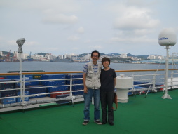 釜山船旅のんびり紀行（フェリー船上で）