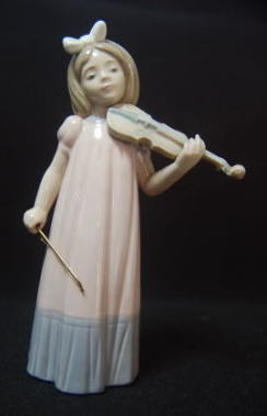 スペイン製,フィギリン, バイオリンを弾く少女,リヤドロ(LLADRO)