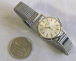 女性用腕時計,レディース,モバード・MOVADO,１４Kホワイトゴールド,手巻き