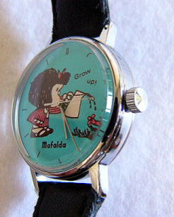 京都嵯峨野パーシモンのアンティーク 腕時計 キャラクター時計 マファルダ セイコー トモニー