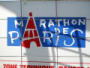 フランスのパリマラソンの宣伝広告