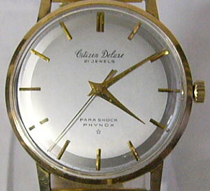 アンティーク腕時計,シチズン・デラックス,２１石,手巻き